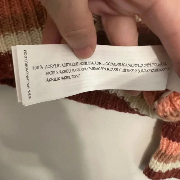 MinkPink NWT’s striped long sleeve sweater. Size small - Picture 7 of 7